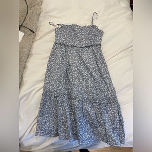 mini blue sun dress